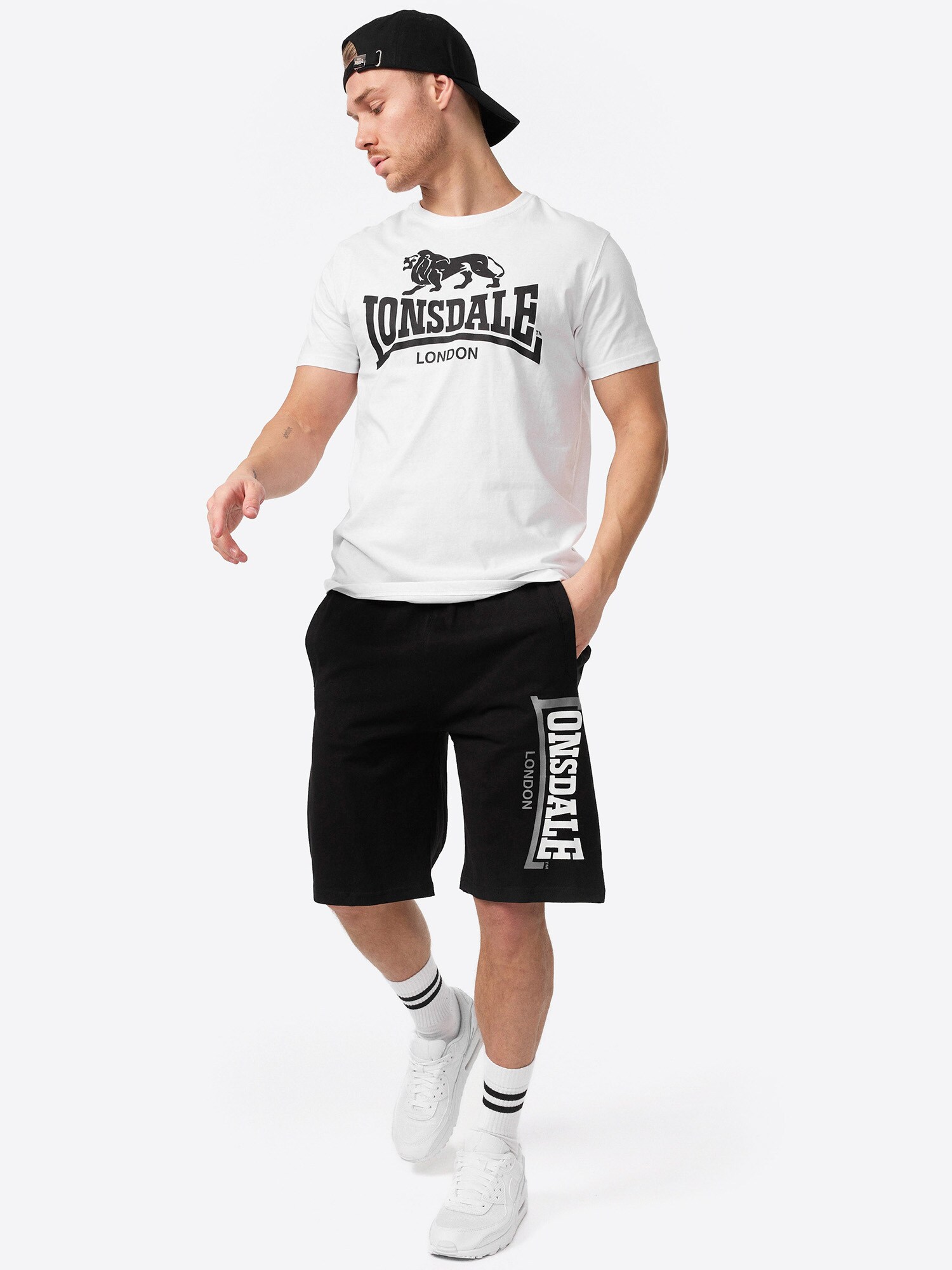 Lonsdale Herren Shorts normale Passform LOGO JAM