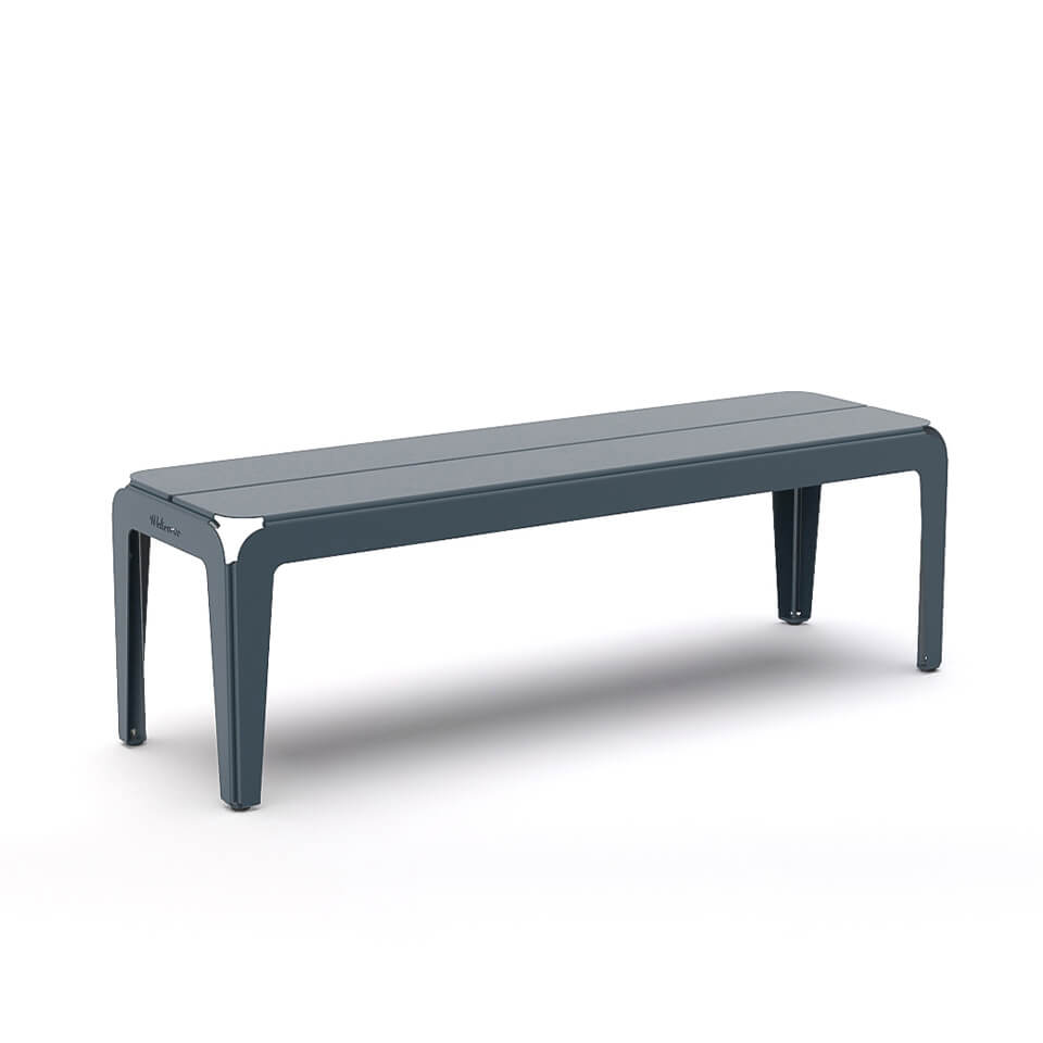 Tuinbank Bended Bench 140 grey blue