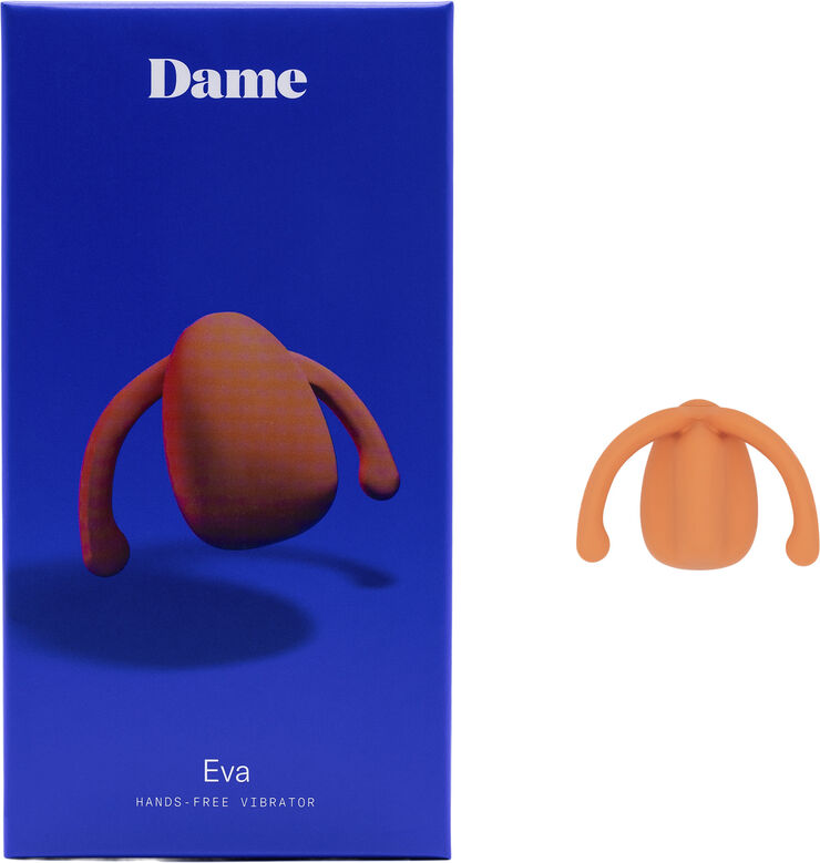 Dame Products DAME - EVA LL COUPLES VIBRATOR PAPAYA Orange