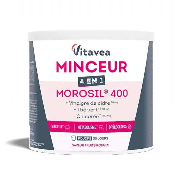 Vitavea Slimming 4 em 1 Morosil 400mg Queimador de Gordura Metabólico - Tratamento de 30 Dias