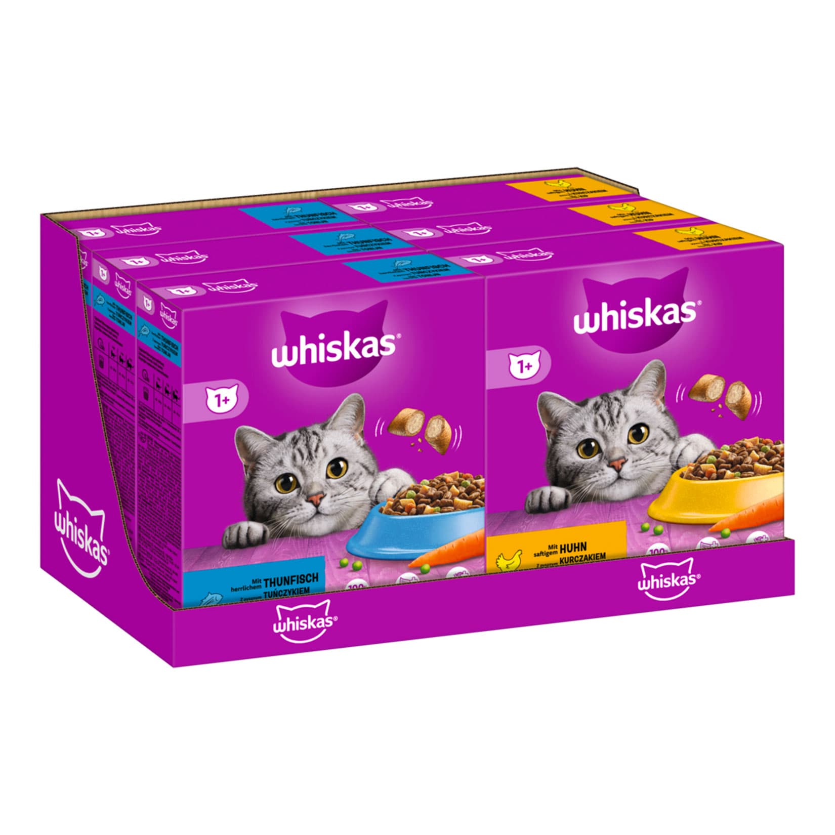 Whiskas Katzennahrung 800 g, verschiedene Sorten, 6er Pack