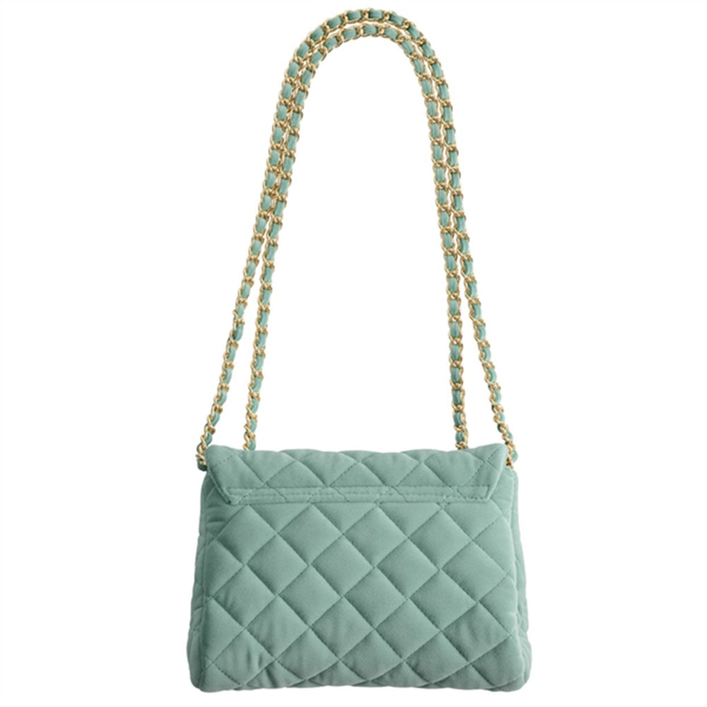 Medium Velour Taske Nile Blue - Milledeux