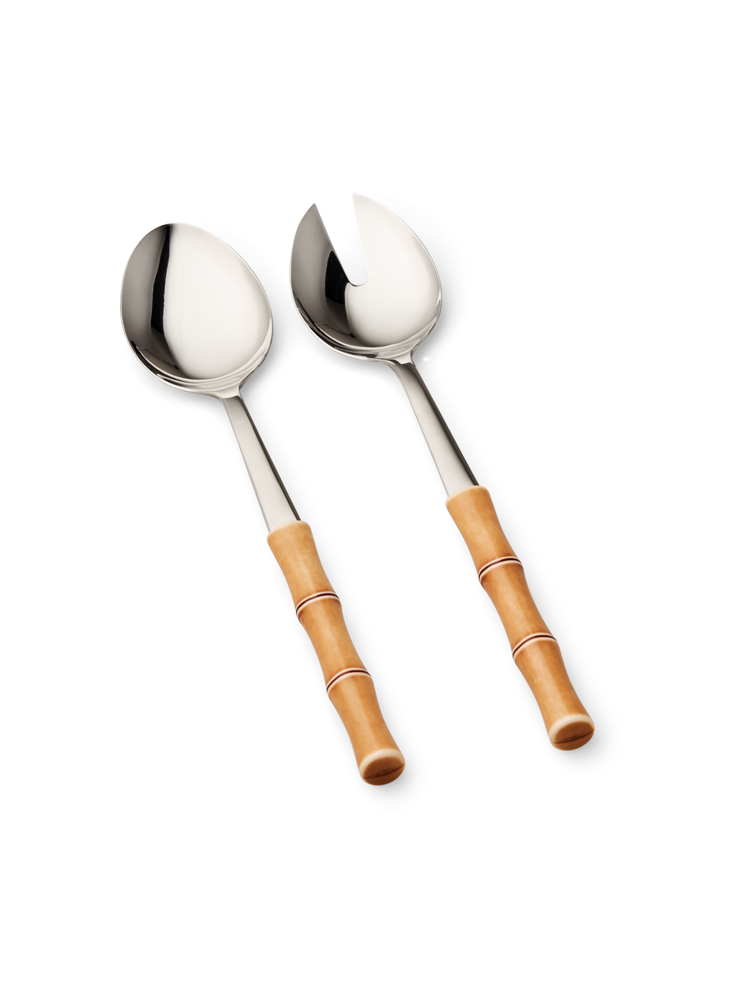 Salatske Bamboo | Rustfrit stål/nylon. 26,5 cm. 2 stk. | Nature | NEVA Posateria Creativa