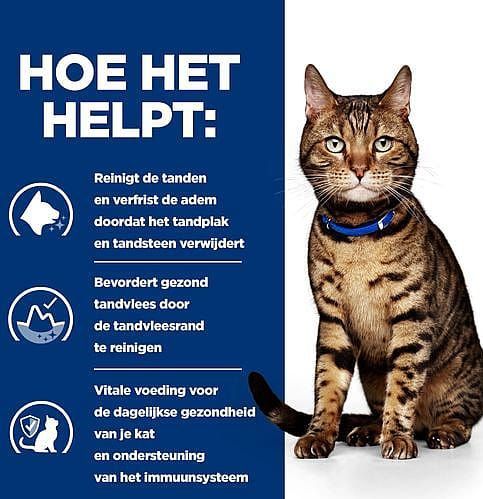 Hill's Prescription Diet t/d Dental Health - Kattenvoer - 3x3kg - Met Kip