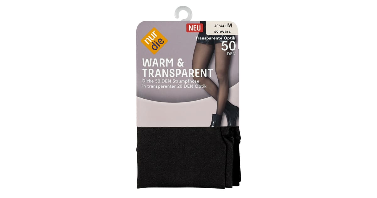 Nur Die Warm& Transparent Strumpfhose