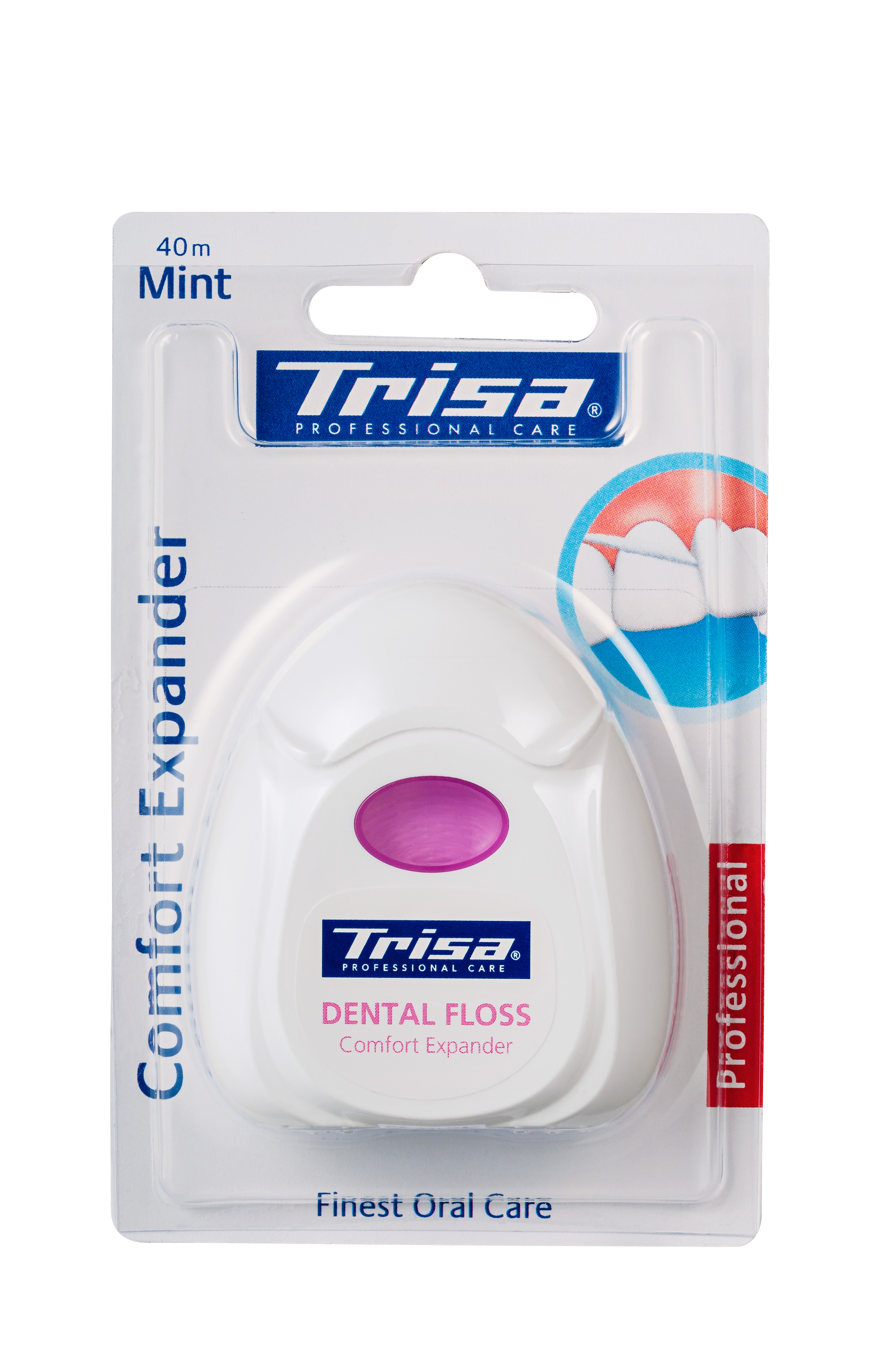 TRISA Zahnseide Comfort Expander<br>1 Stück, 40m, mint Xylitol
