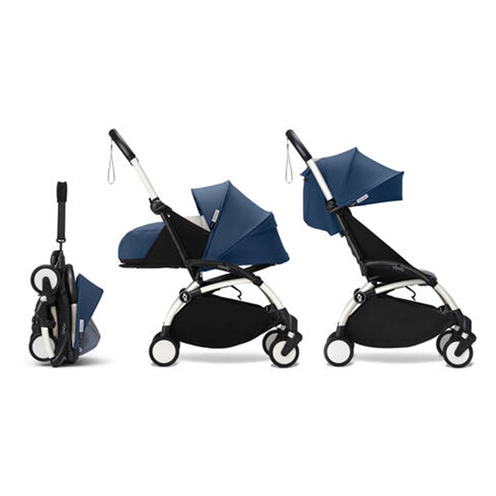 Poussette YOYO 3 Pack 0+ et 6+ Air France / Cadre Blanc - STOKKE