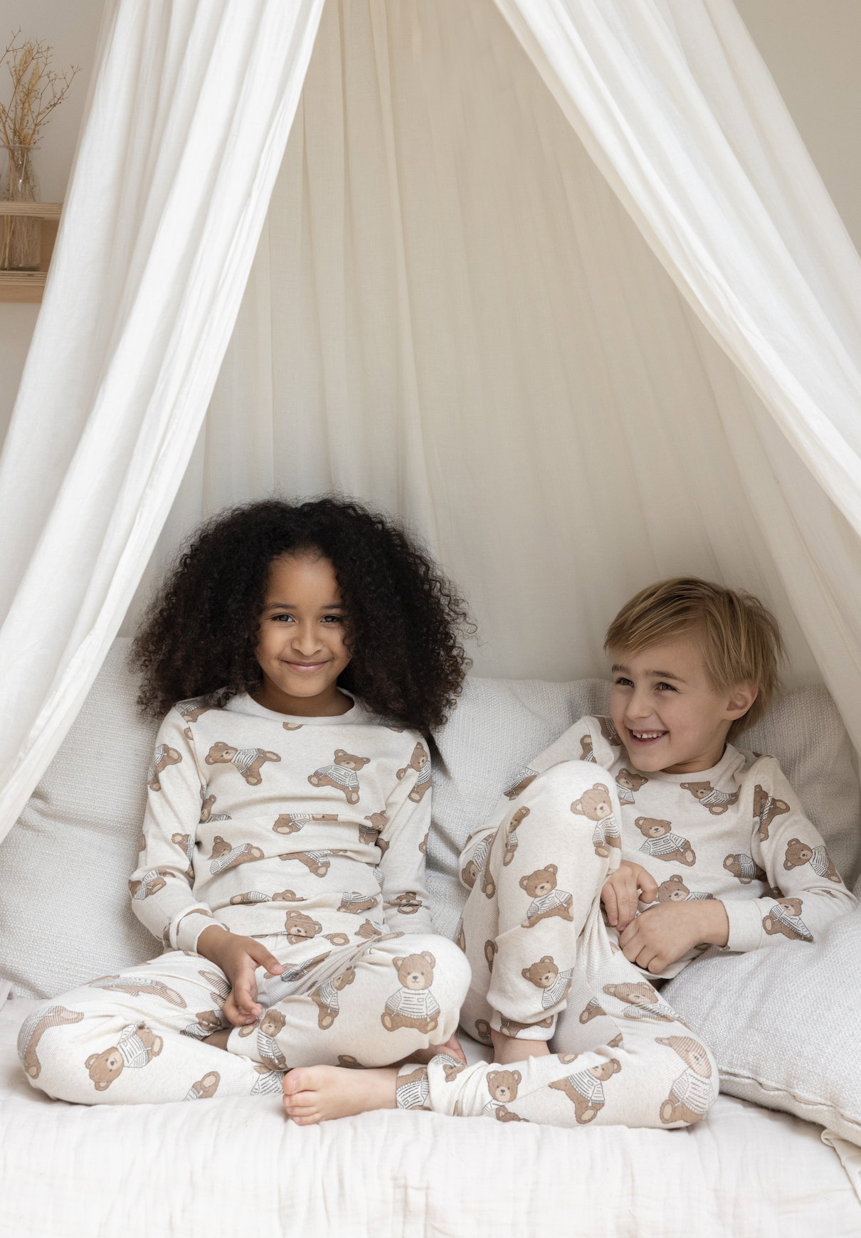 Feetje Pyjama Teddy Bear - Premium Sleepwear offwhite melange