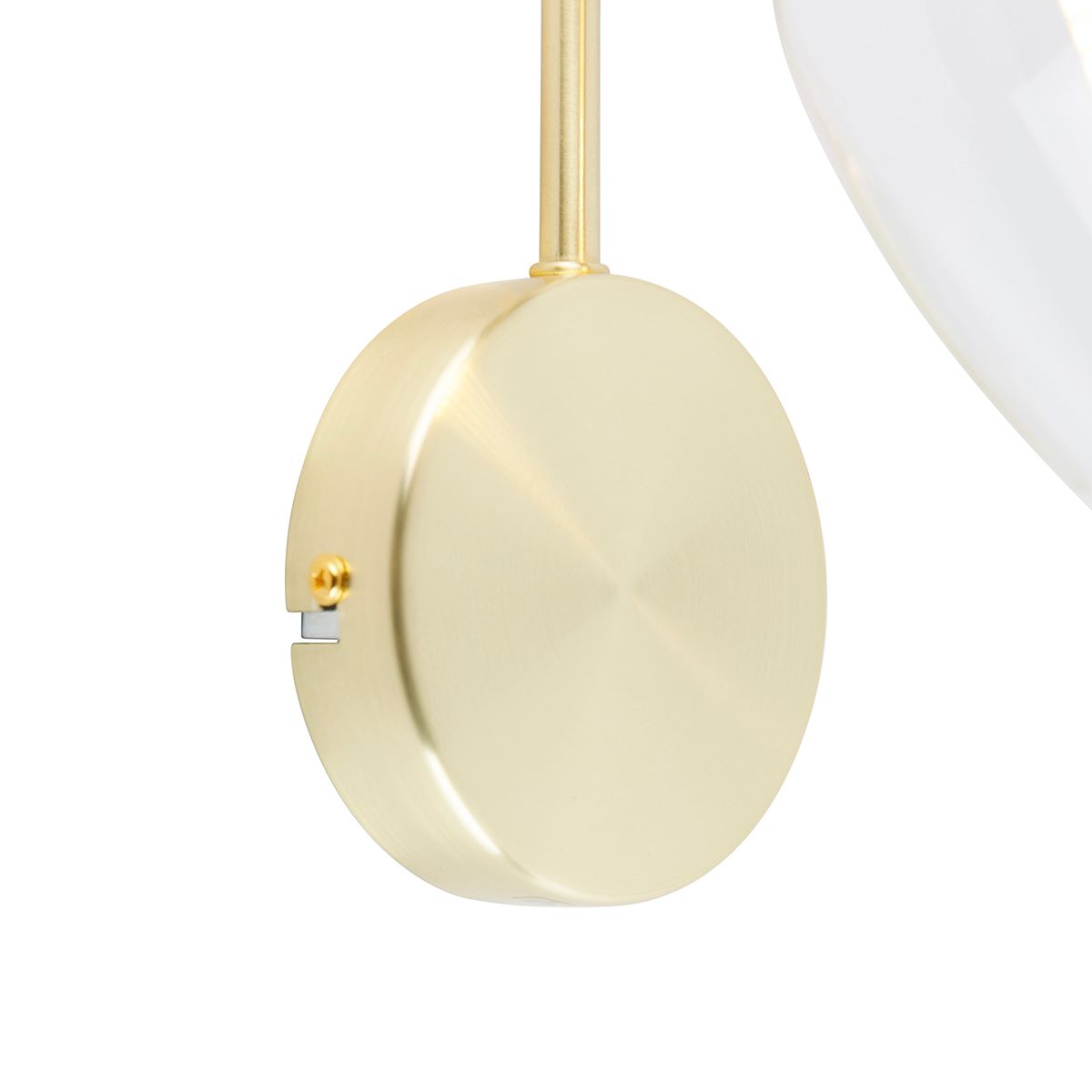 Smart wandlamp goud met glas incl. Wifi G9 - Elien