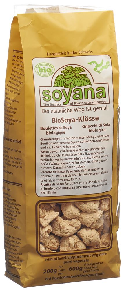 Soyana Soya Eiweiss Klösse<br>200 g, Bio naturfarben