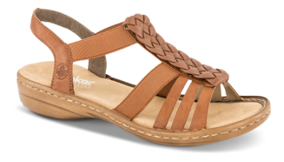 Rieker Damesandal Brun 60809-24
