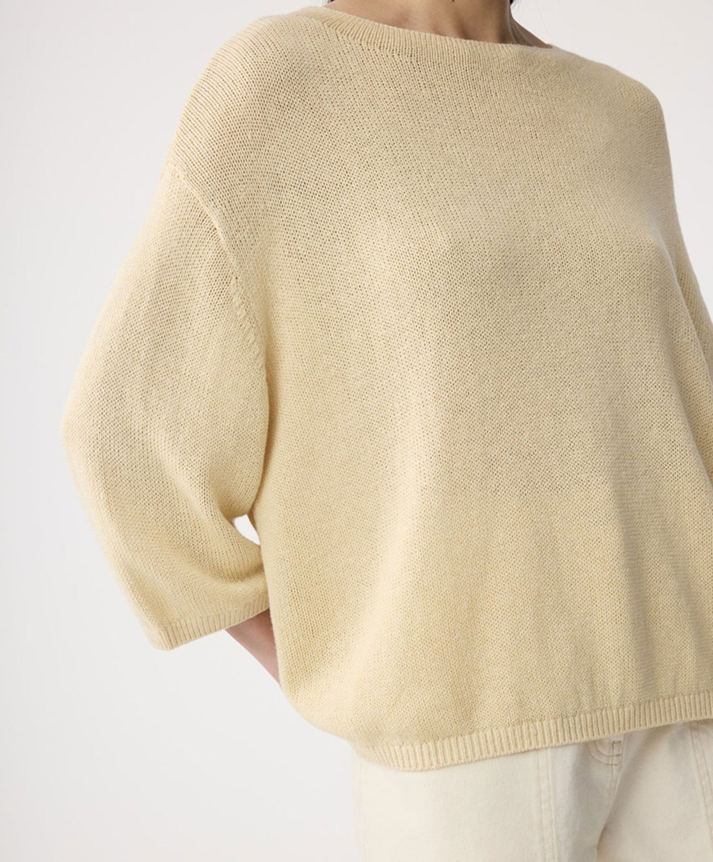 Knit-ted Dames trui geel