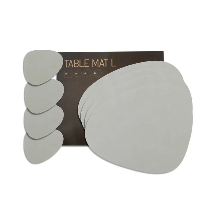 Lind DNA - Geschenkset Curve L, Nupo metallic (4 Tischsets   4 Glasuntersetzer)