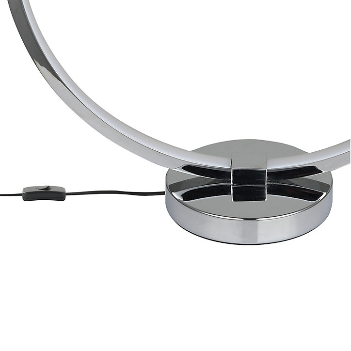Lampe de table LED intégrée Annelus 550lm 11W IP20 GoodHome argent