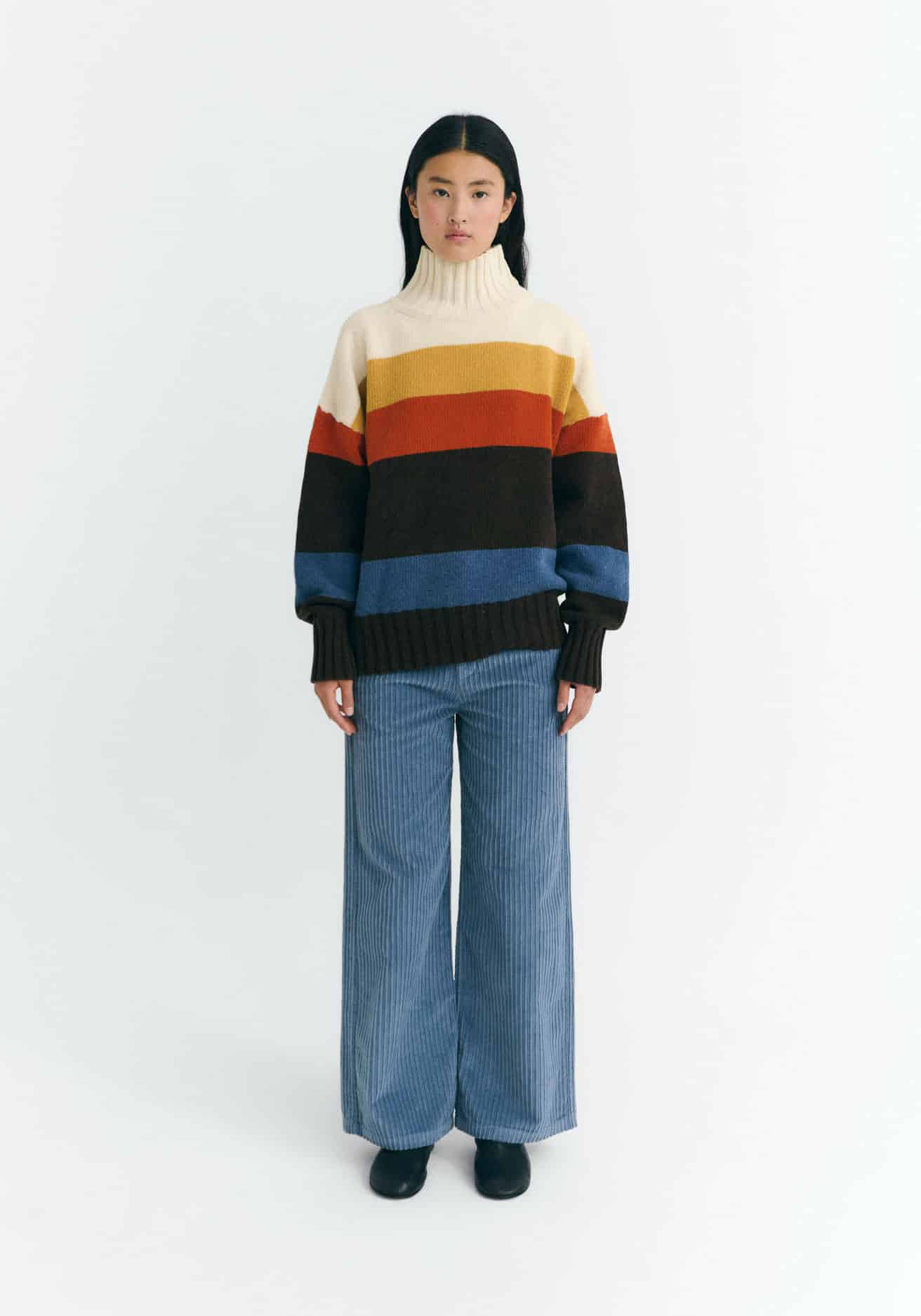 Thinking Mu Strickpullover Imogen Stripes Multicolor