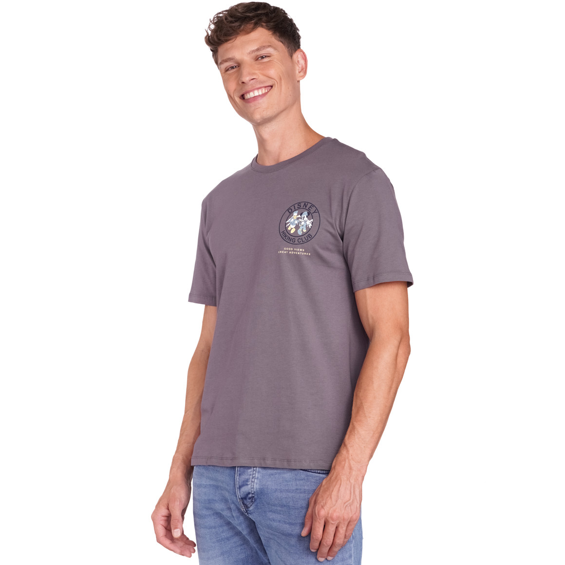 Jonas Nielsen Micky Maus T-Shirt mit Rücken-Print dunkelgrau