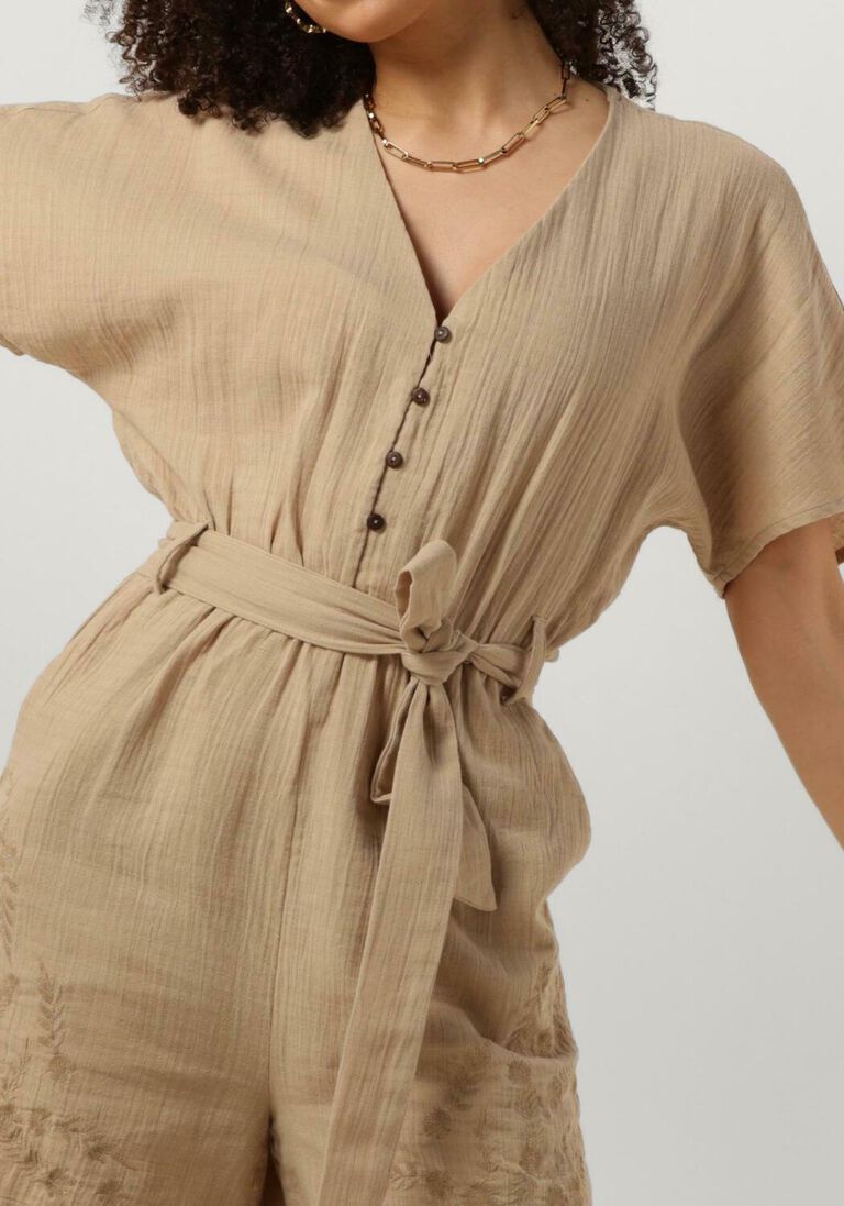 Y.A.S. beige y.a.s.  yascecilia ss playsuit s.