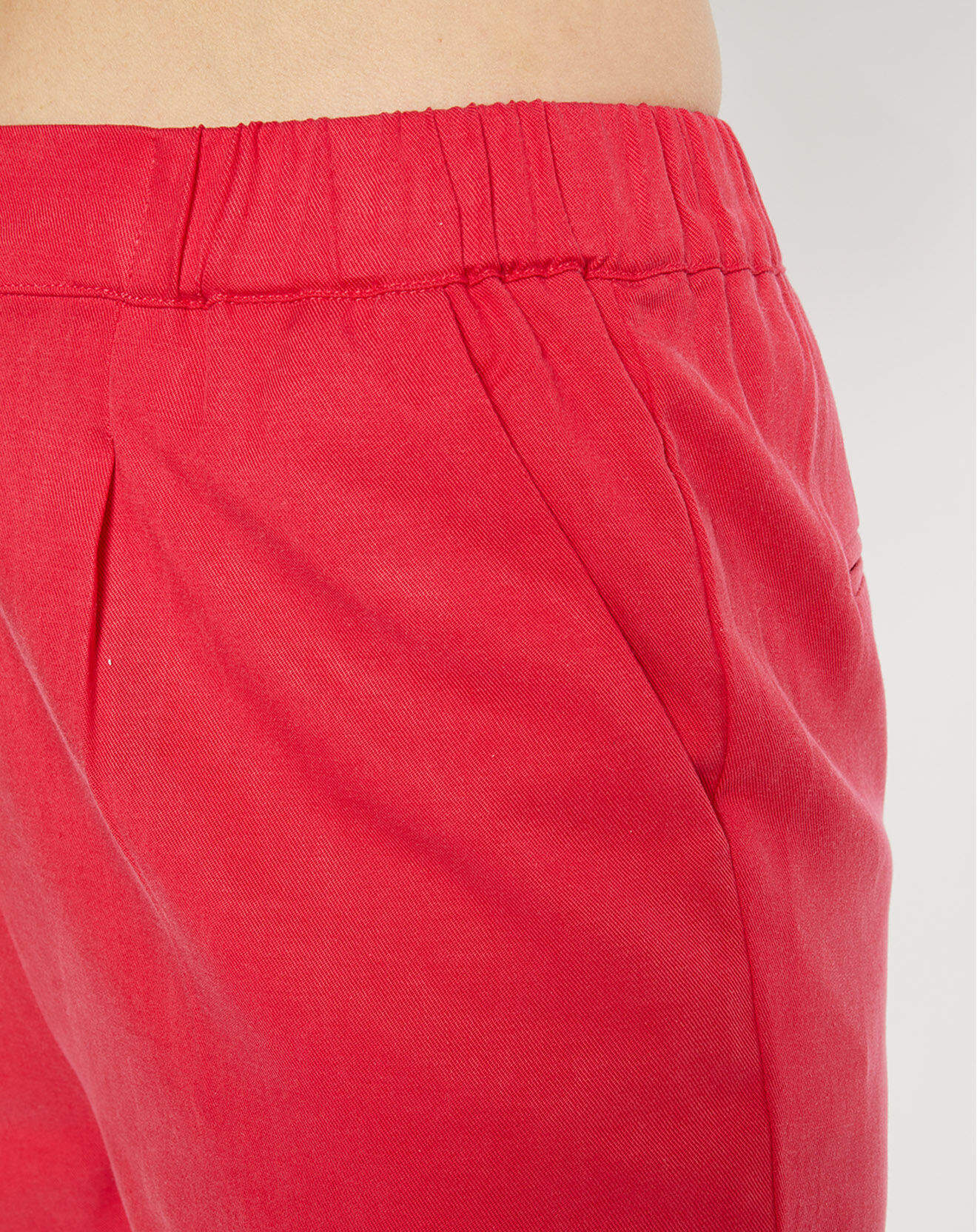 Galeries Lafayette Pantalon carotte Pink rose