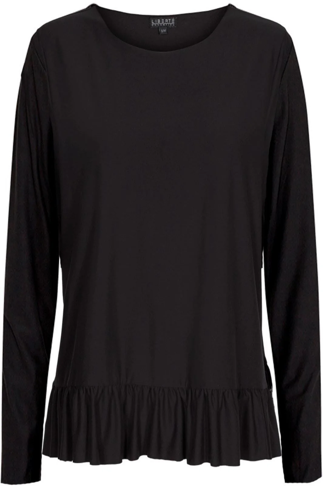 Liberte Alma LS Frill T-shirt black