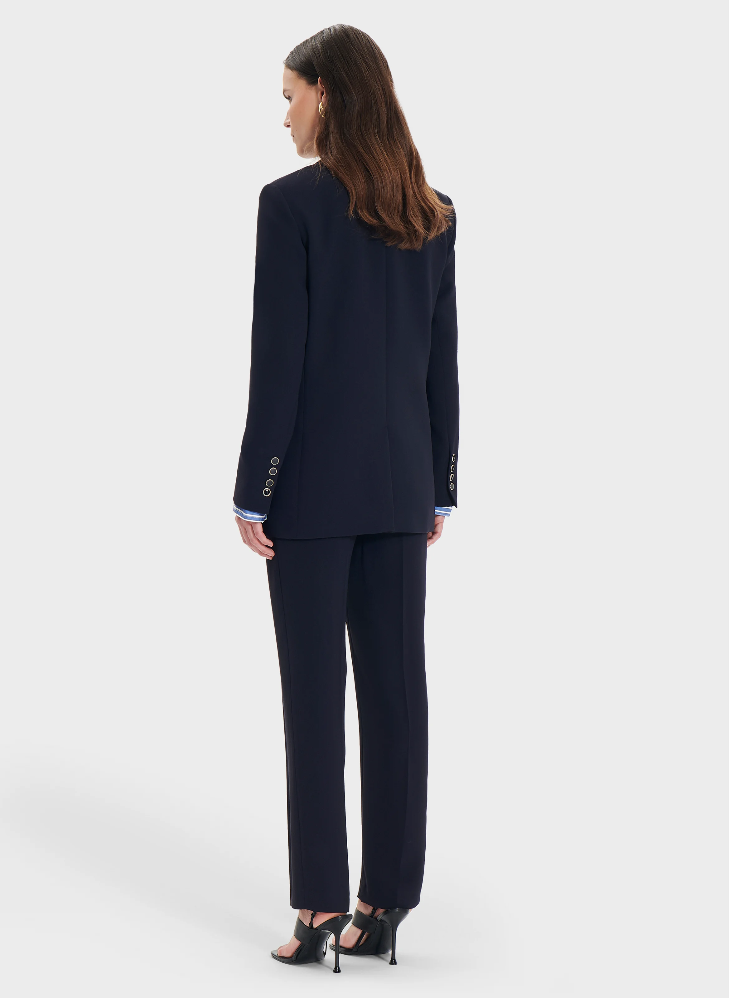 VICTORINA - Veste de tailleur boutonnée | Bleu