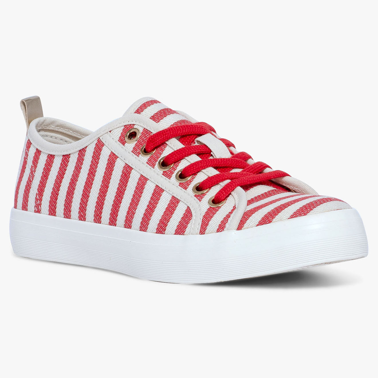 Bocage Sneakers Laurier rayées rouge/blanc
