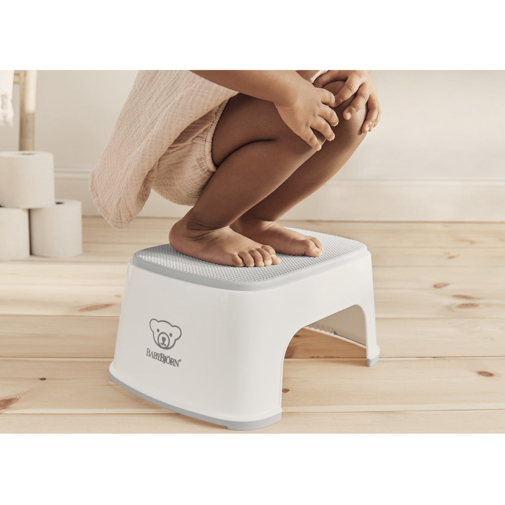 Køb BabyBjörn White/Grey Børnetaburet
