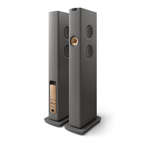 KEF LS60 Wireless – serieuze draadloze hifi-vloerluidspreker Grijs