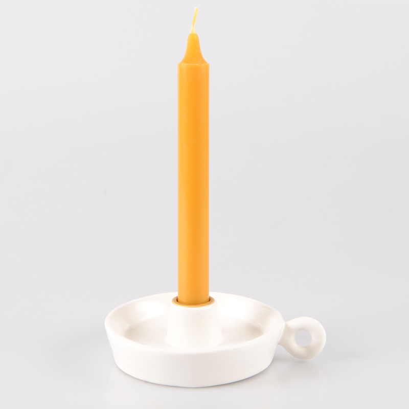Bougie flambeau ocre