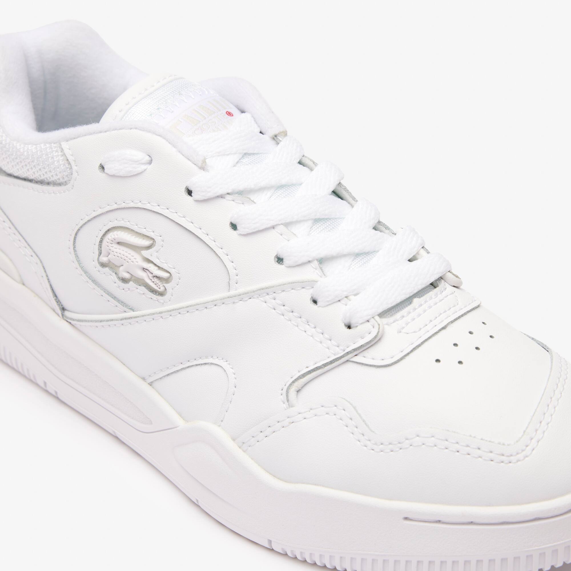 Damen-Sneakers Lineshot aus Leder mit Signatur an der Ferse Sneakers - Weiss - Lacoste - Damen