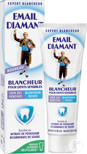 Email Diamant Blancheur Dentifrice Dents Sensibles Tube 75ml