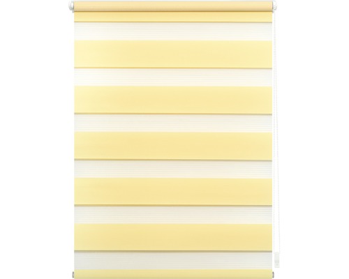 Lichtblick dubbel rolgordijn, zonder boren, geel, 45x150 cm, inclusief klembeugels