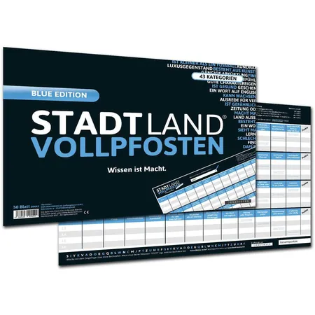 Denkriesen Stadt, Land, Vollpfosten Blue Edition Wissen ist Macht.