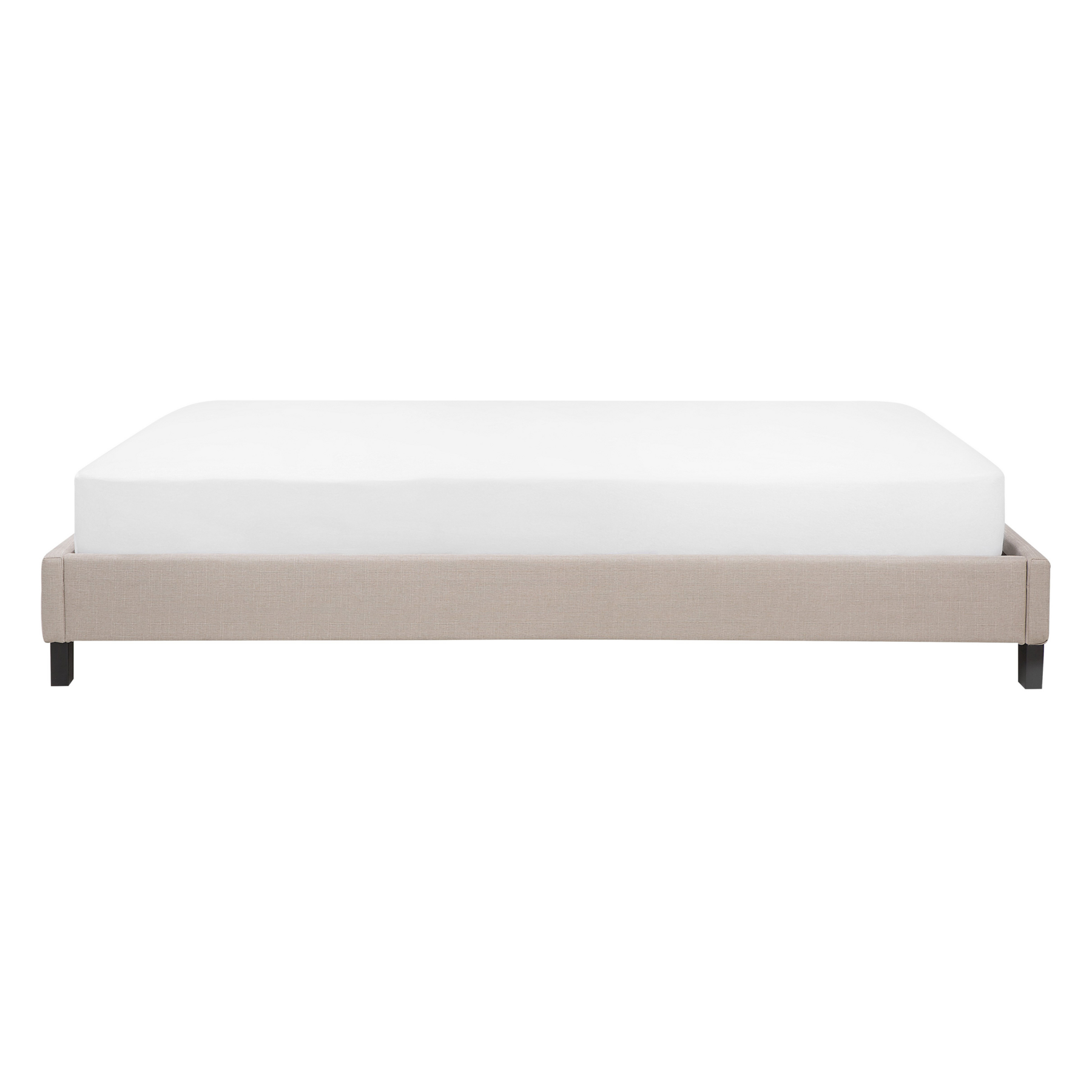 Beliani - ROANNE - Tweepersoonsbed - Beige - 140 x 200 cm - Polyester