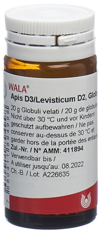 WALA Apis D3/Levisticum D2 Glob Fl 20 g
