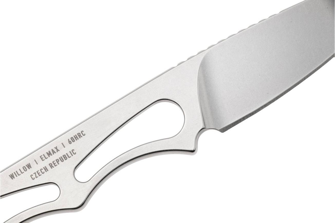 Spartan Blades Willow SBEU1SWKYBK Stonewashed Elmax, vaststaand mes