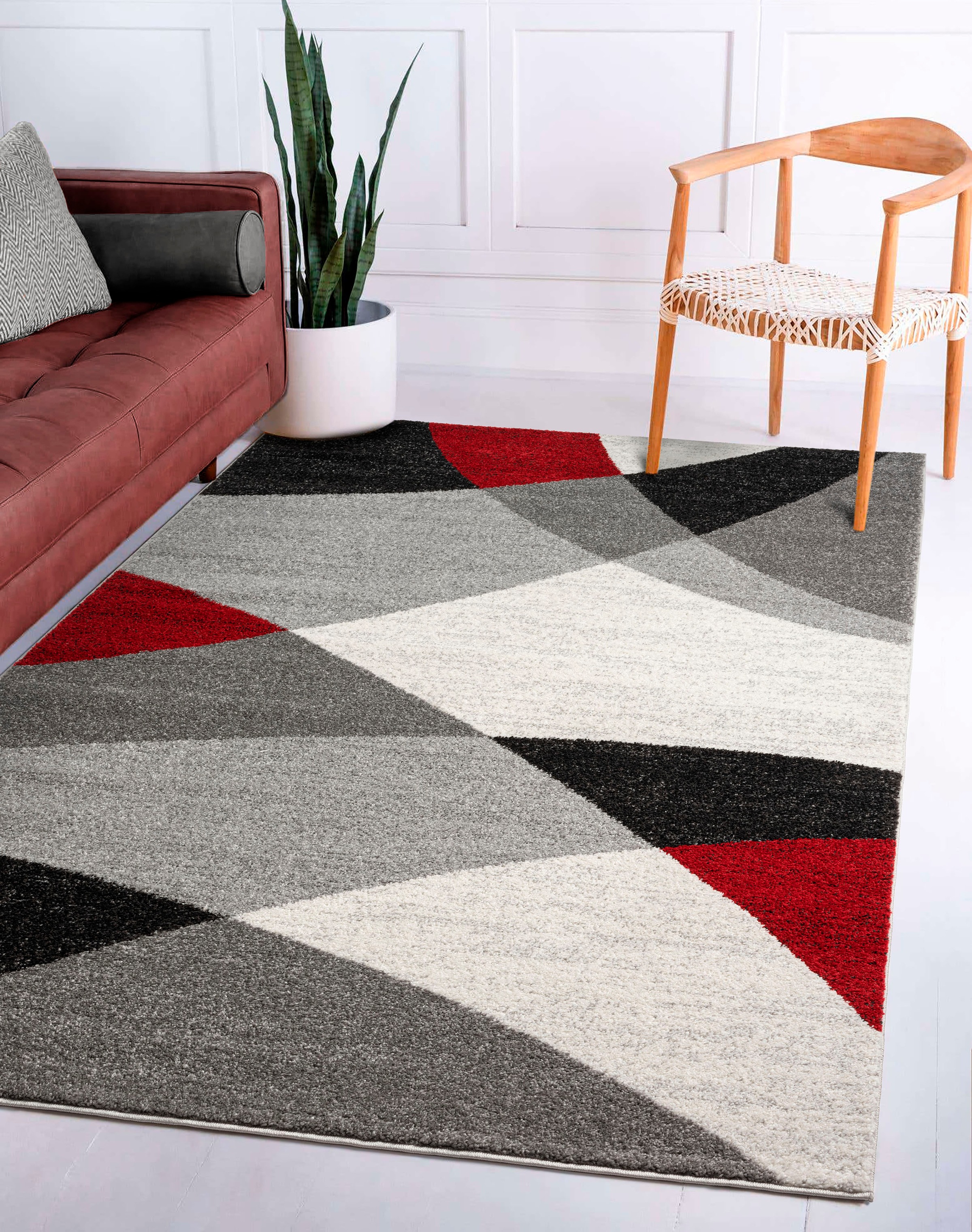 merinos Teppich »Thales 6100« rechteckig 10 mm Höhe Kurzflorteppich mit Konturenschnitt, Wohnzimmer