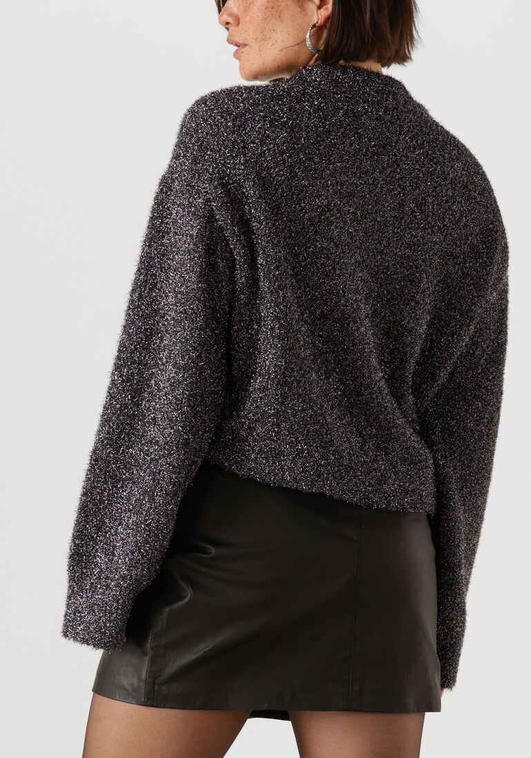grijze second female trui lamilla knit o-neck