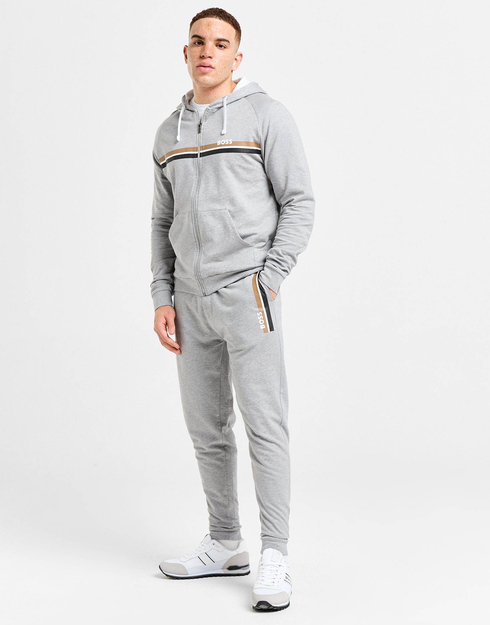 BOSS Sweat à Capuche Zippé Authentic Homme