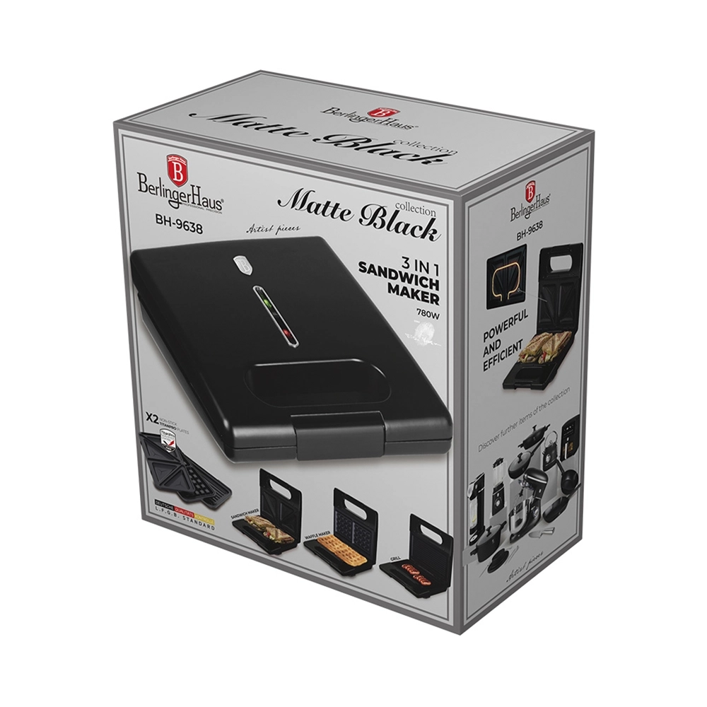 Berlinger Haus Sandwichmaker Black Vantage Collection