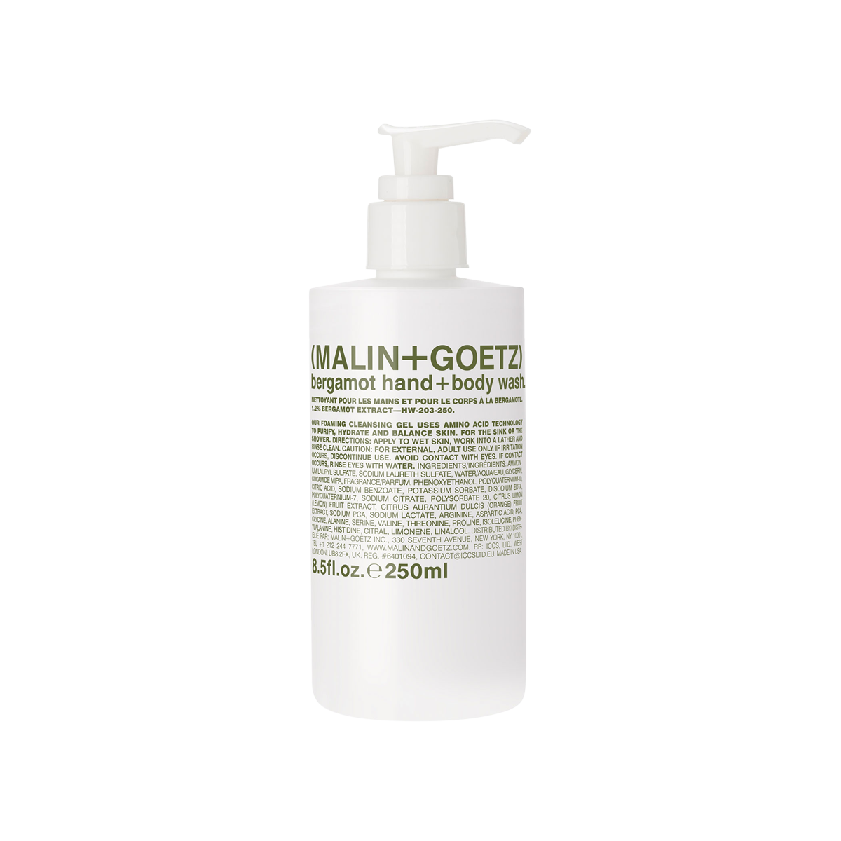 Bergamot Hand + Body Wash 250ml