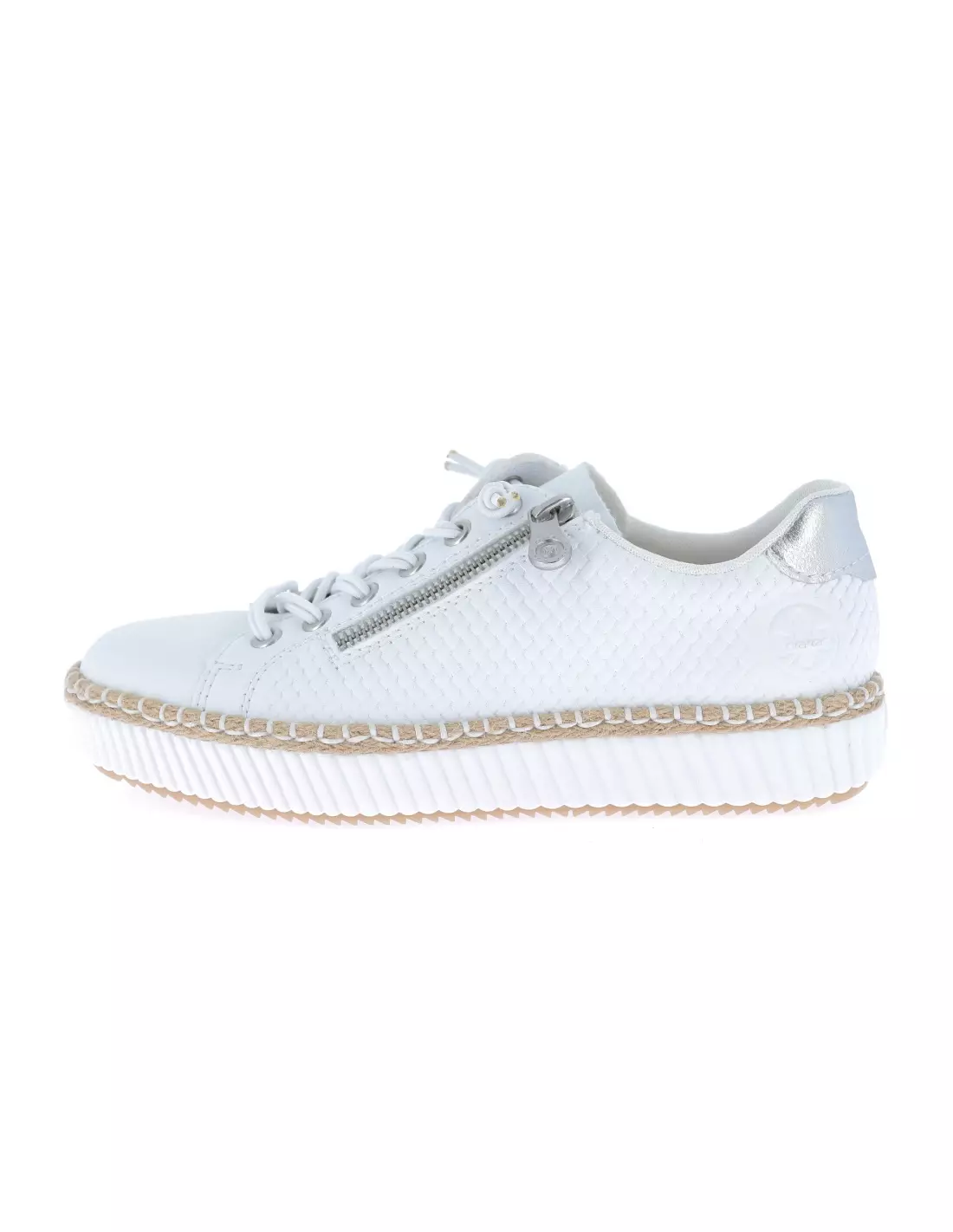 RIEKER M29402 80 - Baskets Weisssilber