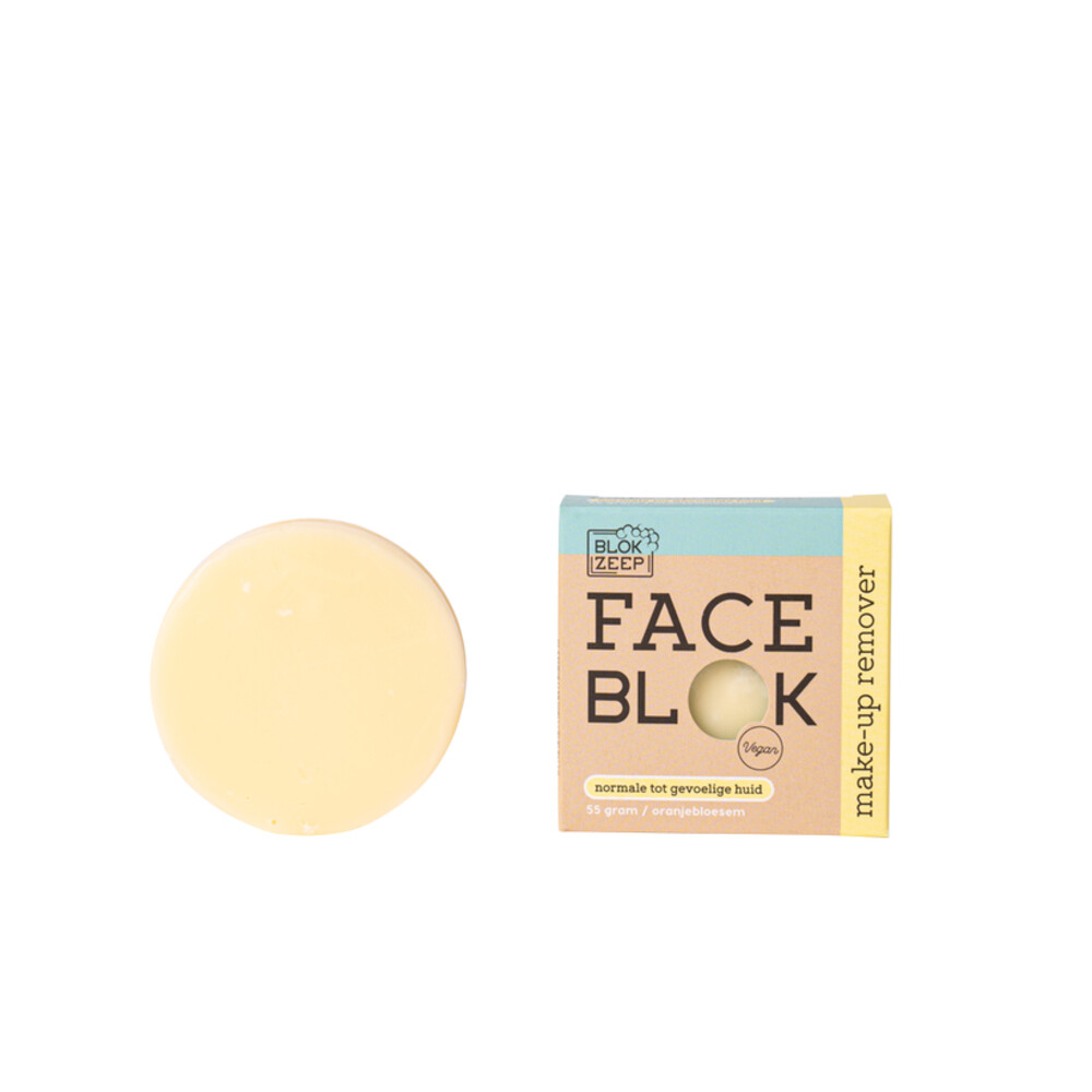 Blokzeep Make-up remover Bar Oranjebloesem55 gr