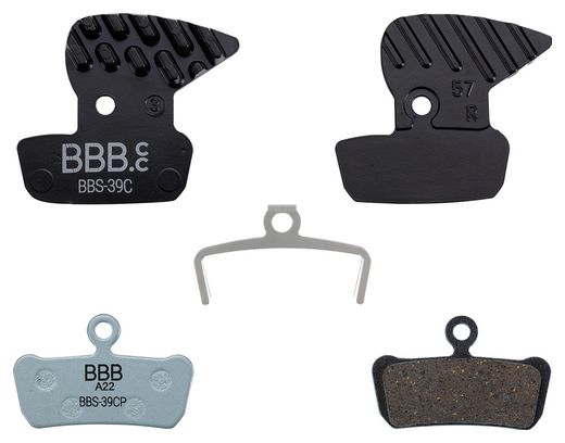 Paire de Plaquettes BBB DiscStop Coolfin Organiques pour Sram Guide/Avid Trail