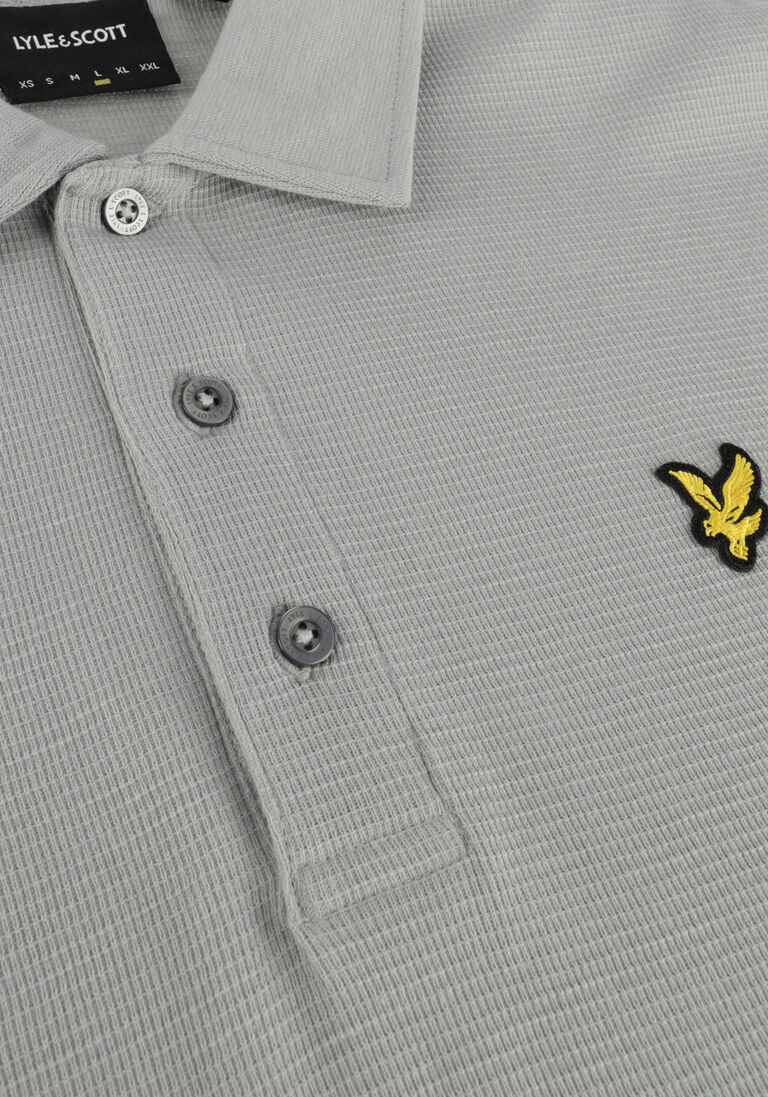 LYLE & SCOTT grijze lyle & scott polo milano trim polo shirt