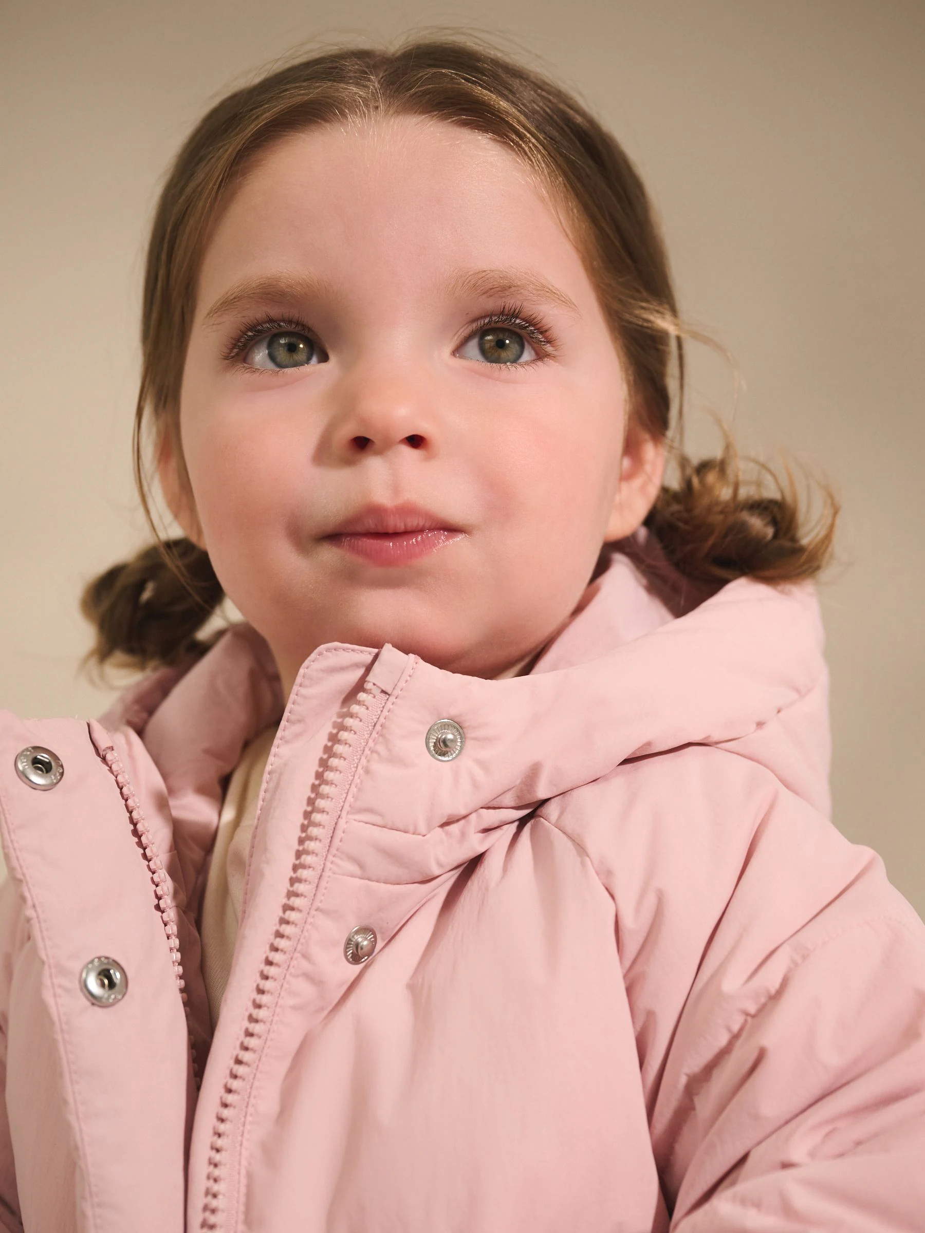 Roze - Regenbestendige gewatteerde jas met imitatiebontvoering (3mnd-7jr)