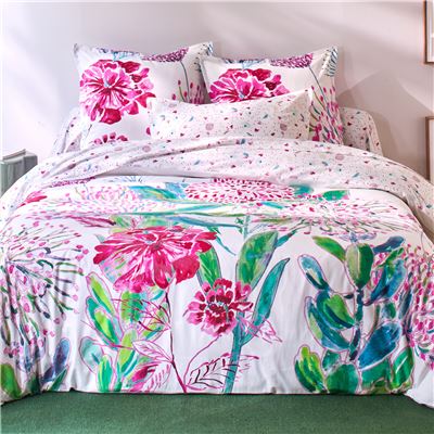 Linge de lit fleurs des tropiques