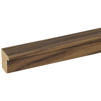 Decowall Acoustic eindprofiel walnoot 260cm