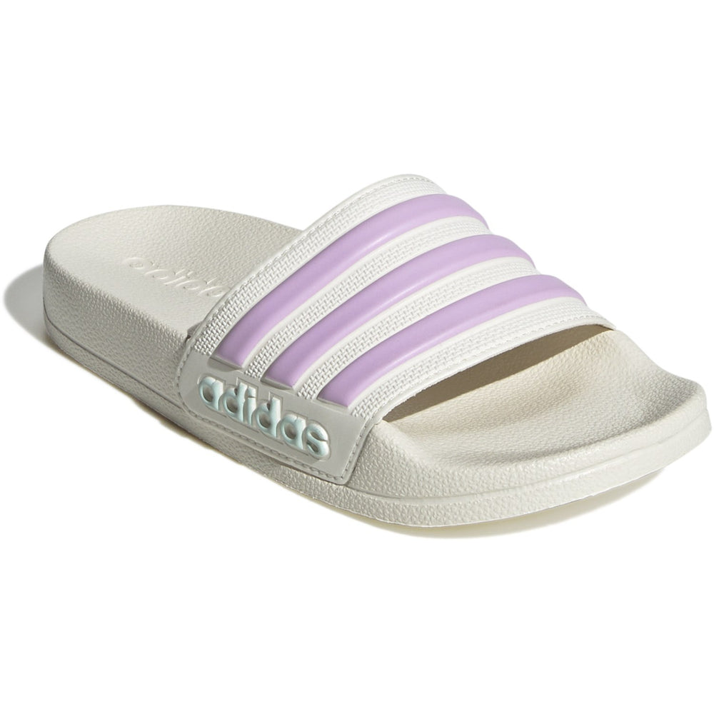 Køb adidas Originals Off White/Bliss Lilac/Halo Mint Adilette Shower K Klipklapper