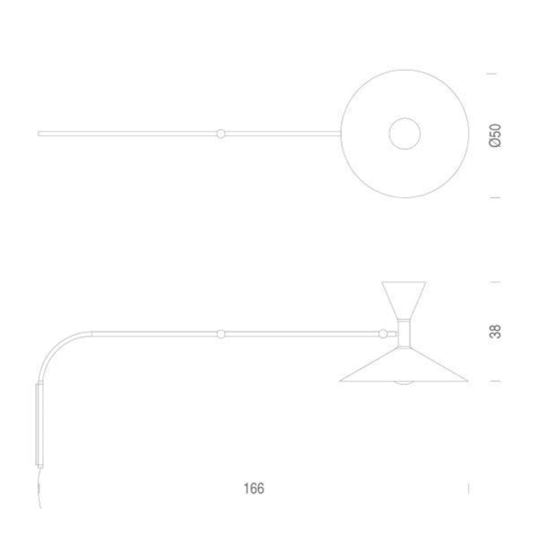 Nemo Lampe de Marseille wandlamp grijs
