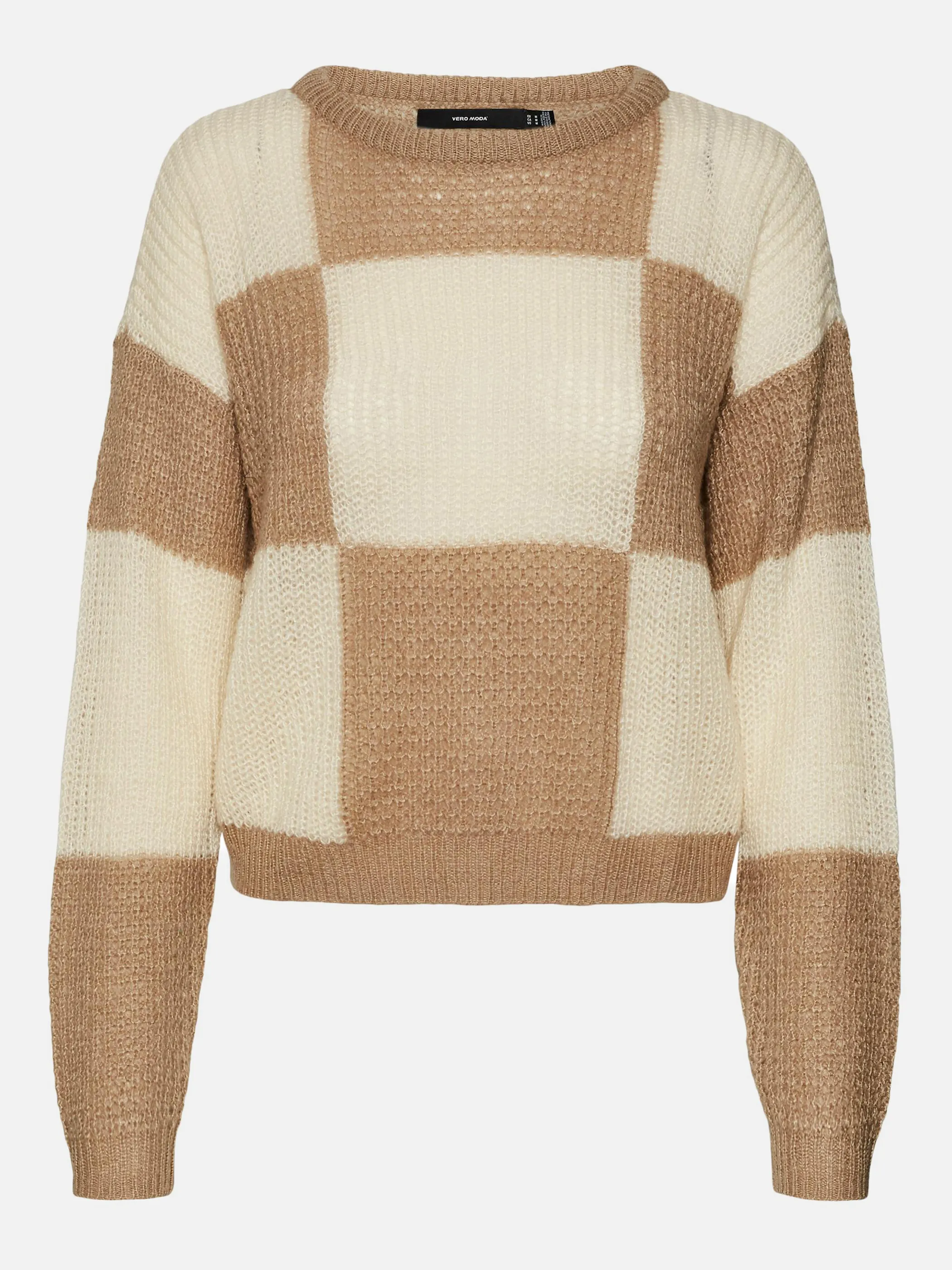 Vero Moda VMTAKA LS O-NECK CHEC Strickpullover